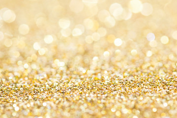 Golden glitter background