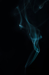 smoke on black background