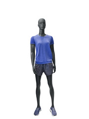 Full-length female mannequin.