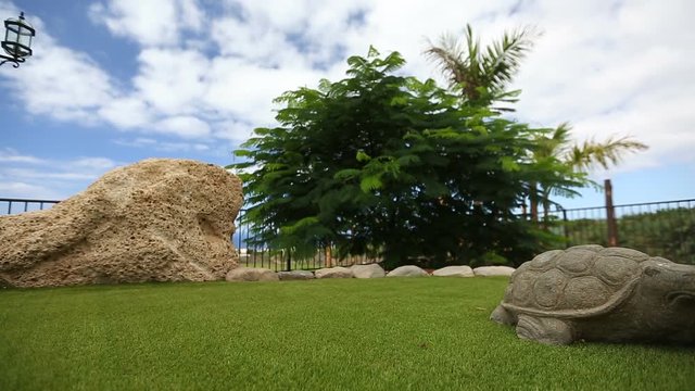 Turtle stone monument sculpture