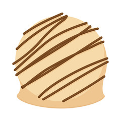 Isolated chocolate candy