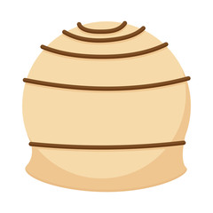 Isolated chocolate candy