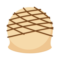 Isolated chocolate candy