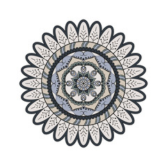 Flower Mandalas. Vintage decorative elements. Oriental pattern, vector illustration. Islam, Arabic, Indian, turkish, pakistan, chinese, ottoman motifs
