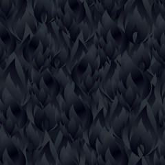 elegant seamless pattern with abstract black fire flames for your design