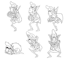 Dracula vector and illustration. monster in Halloween night