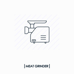 Meat grinder outline icon isolated