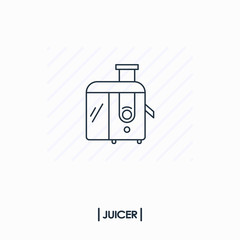 Juicer outline icon isolated