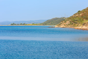 Beautiful summer seascape (Halkidiki, Greece).