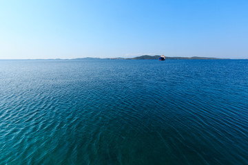 Beautiful summer seascape (Halkidiki, Greece).