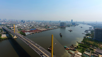 Aerial skyline express way, Bangkok