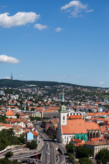 Obraz premium City of Bratislava Cityscape in Slovakia