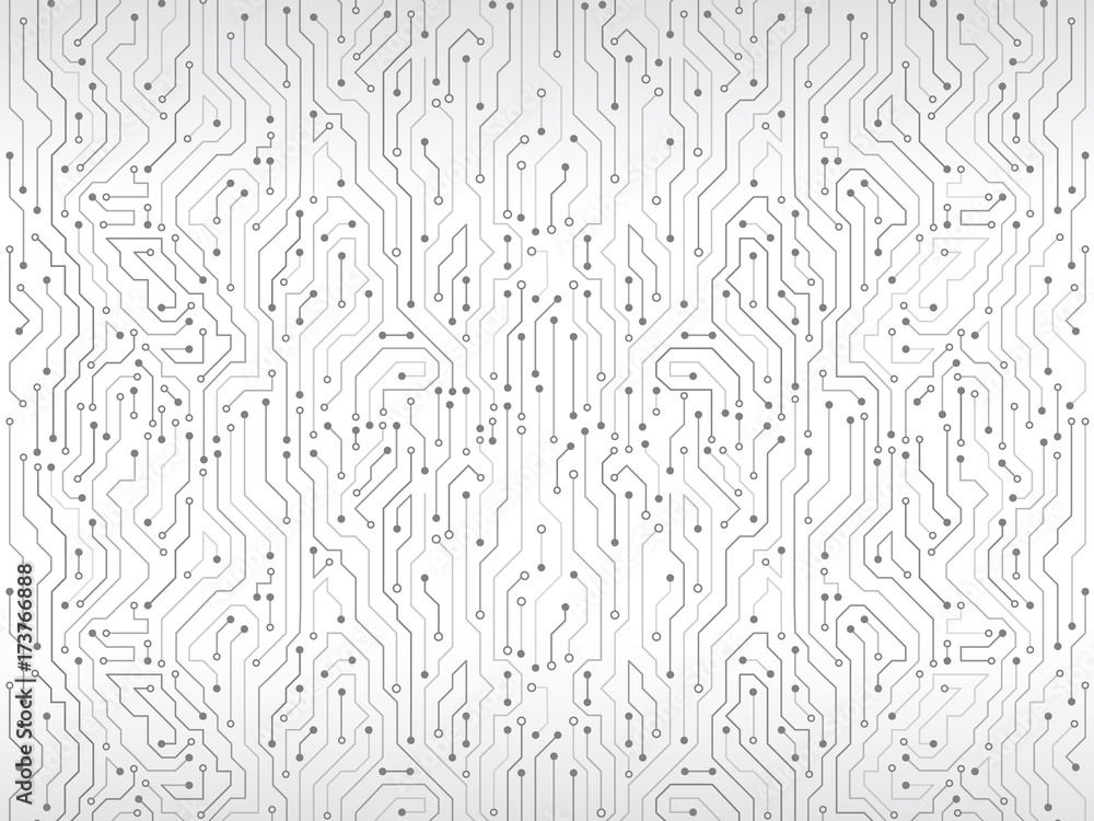 Poster High-tech technology background texture. Circuit board vector illustration.