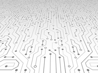 High-tech technology abstract background. Abstract 3D circuit board. Futuristic vector illustration.