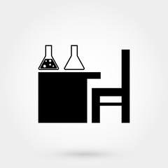 lab desk icon