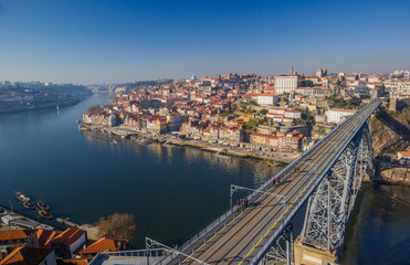 Porto Portugal Douro River Winter Landscape