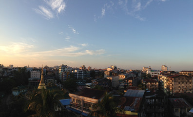 Yangon city view