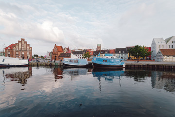 Fototapeta premium view of buildings at waterfront