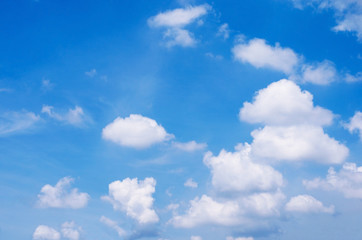 Naklejka na ściany i meble beautiful blue sky and white cloud nature outdoor.