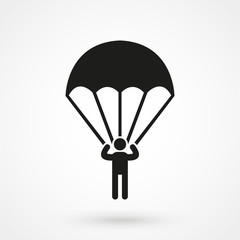 Parachutist icon.