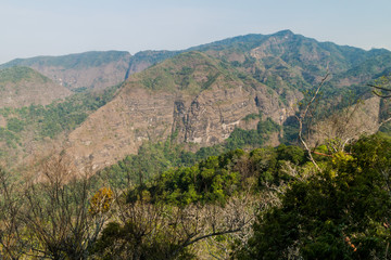 Obraz premium Landscape of national park El Imposible, El Salvador