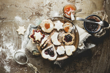 Homemade cookies with jam