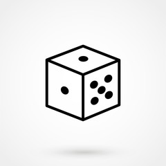 Vector dice icon