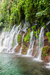 Fototapeta na wymiar One of Chorros de la Calera, set of waterfalls near Juayua village, El Salvador