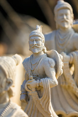Fototapeta na wymiar Indian King Shivaji Maharaj sculpture