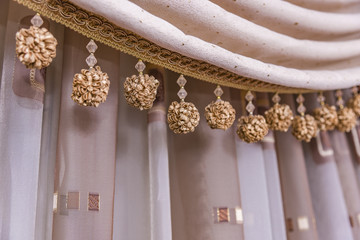 Brown curtain background