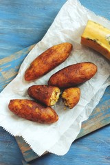 Unnakaya / Plantain fritters with coconut filling - Ramadan food of Kerala ,Malabar