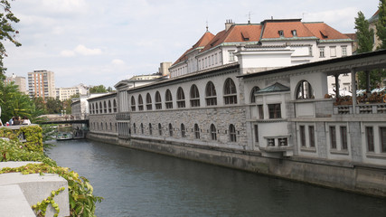 Embankment of the Ljubljanica River