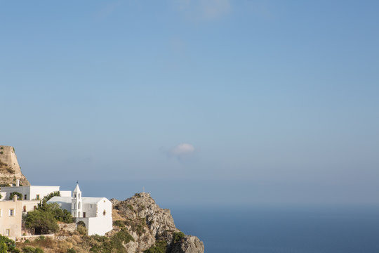 Little chappel in the Greek coast.