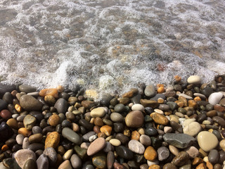 background, beach, wallpaper, stone, pebble, texture, natural, colorful, abstract, sea, pattern, nature, smooth, photo, color, closeup, surface, shape, pebbles, rock, material, gravel, black, decorati