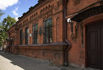 Fototapeta na wymiar Former city hospital in Krasnoyarsk. Russia