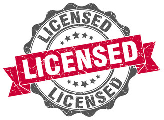 Obraz premium licensed stamp. sign. seal