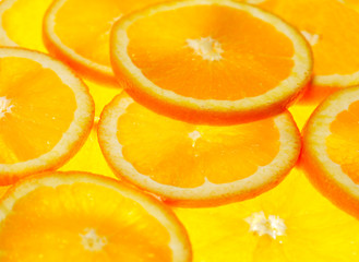 Orange slices background