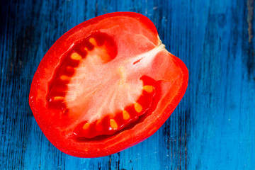 tomatoes on wooden