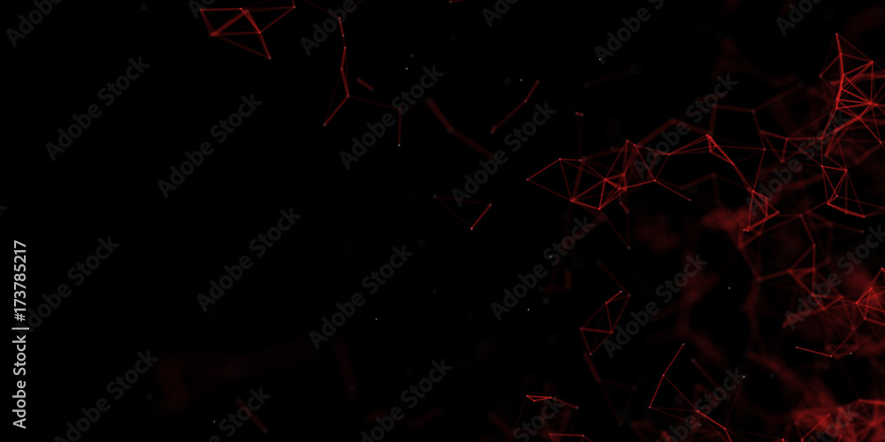Aufkleber abstract technology futuristic geometrical and science color neon background with space for copy. pl