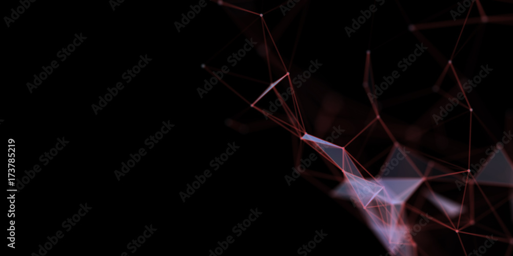 Aufkleber abstract technology futuristic geometrical and science color neon background with space for copy. pl