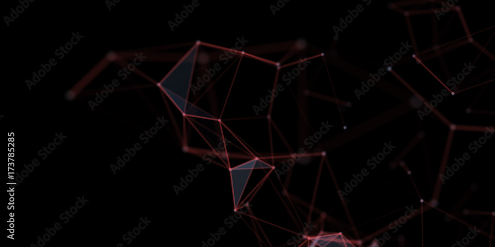 Poster abstract technology futuristic geometrical and science color neon background with space for copy. pl