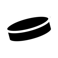 hockey disk silhouette