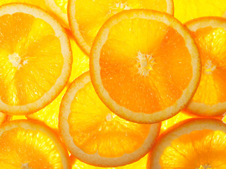 Orange slices background