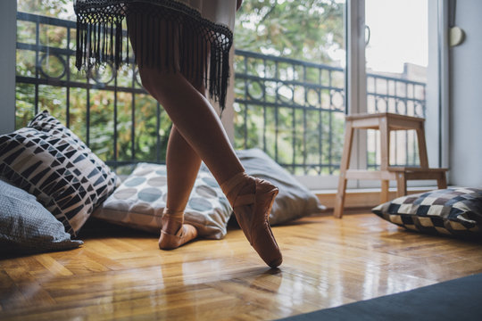 Close up of a Dancer's Feet and Shoes