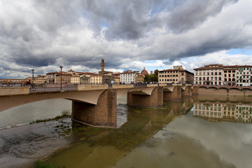 Florence – view at Arno river, Tuscany, Italy