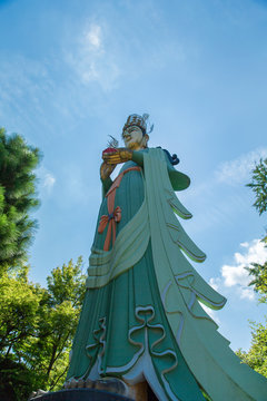 Great Statue of Kuse Kannon,Kosanji Temple in Hiroshima,Japan