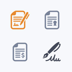 Contracts - Carbon IconsA set of 4 professional, pixel-aligned icons designed on a 32x32 pixel grid.