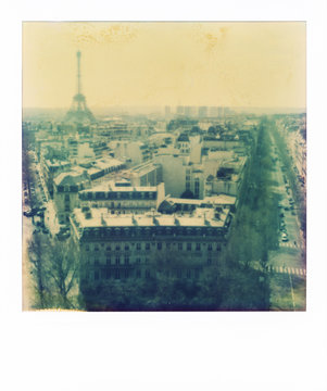 Looking Across The City Of Paris, France Towards The Eiffel Tower