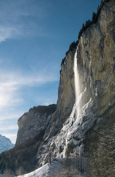 Staubbach falls at Lauterbrunnen