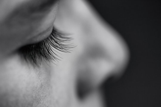 Close up of Child's eyelashes